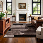LIANLAM 4x6 Washable Area Rugs for Living Room and Bedroom, Vintage Checkered - Image 4