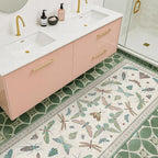 Hazo Haus Mint Green Washable Bathroom Rug - Image 6