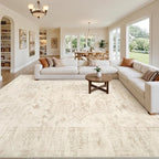Area Rugs 9x12 Living Room: Vintage Boho Neutral Washable Rug Indoor Soft Large - Image 8