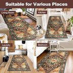 Yamaziot Washable Runner Rug, 3x6 Non-Slip Boho Vintage Hallway Rug - Image 8