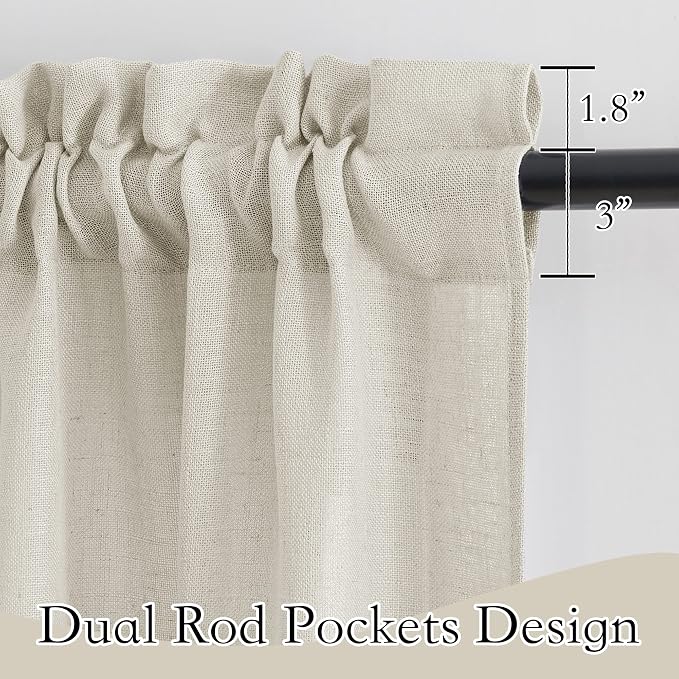 RYB HOME Window Topper Curtains - Image 2