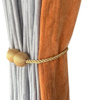 Melaluxe 2 Pack Magnetic Curtain Tiebacks, Decorative Curtain Holdbacks - Image 3