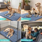 Smiry Dog Door Mat for Muddy Paws, Absorbent Dirt Trapper Non Slip Quick Dry - Image 8