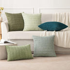 MIULEE Pack of 2 Spring Corduroy Decorative Throw Pillow Covers 20x20 Inch Soft - Image 3