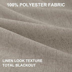 100% Blackout Shield Linen Blackout Curtains - Image 8