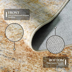 2x3 Washable Entryway Area Rug: Modern Abstract Small Runner Rug - Image 6