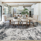 8x10 Area Rugs for Living Room, Washable Modern Abstract Large Area Rug Neutral - Image 4