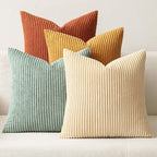 MIULEE Boho Farmhouse Throw Pillow Covers 16x16 Inch Set of 4 Modern Natural by MIULEE