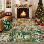 Washable Area Rugs 6'x8' Non-Slip Modern Abstract Soft by RELEANY
