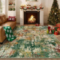 Washable Area Rugs 5'x8' Non-Slip Modern Abstract Soft by RELEANY