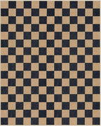Lahome Colette Checkered Easy Jute 8x10 Rug, Washable Rugs - Image 7