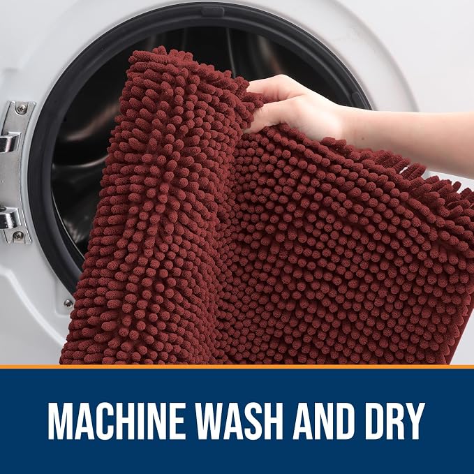 OLANLY Dog Door Mat for Muddy Paws 30x20, Absorbs Moisture and Dirt, Absorbent - Image 5
