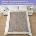 Bigacogo Chunky Knit Throw Blanket - Image 6