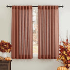 RYB HOME Natural Linen Blend Curtains by RYBHOME