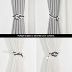 NICEEC 4 Pack Mini Magnetic Curtain Tiebacks Nordic Simple Style Drape Tie - Image 5