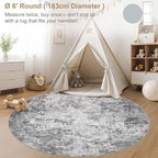 UERMEI 6ft Round Area Rug Living Room Rugs - Image 4