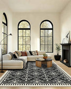 Latte&Fog 8x10 Area Rugs for Living Room, Large Vintage Washable Rug, Boho Non by LatteFog