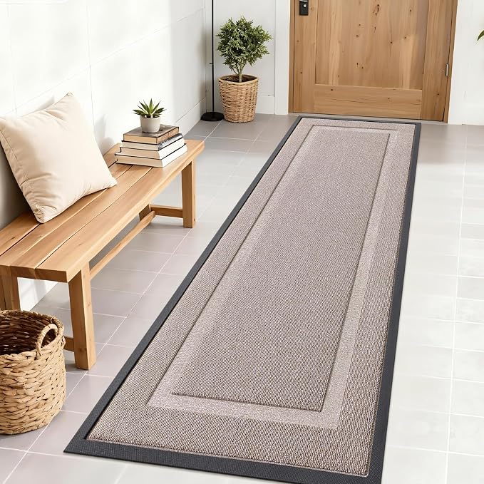 OLANLY Front Door Mat Indoor Outdoor Entrance, Waterproof All-Season, by OLANLY