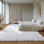 ONASAR White 6x9 Area Rugs for Living Room Bedroom, Large Fluffy Bedside Throw - Image 4