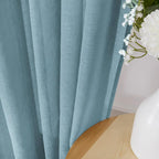 Tollpiz Sheer Curtains Bedroom Linen Textured Curtain Sheers Light Filtering - Image 3