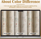 Farmhouse Floral Curtains 96 Inches Long 100% Blackout Living Room Drapes - Image 5