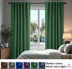 Deconovo Blackout Curtains, Thermal Insulated, W52 x L72 2 Panels, Back Tab - Image 4