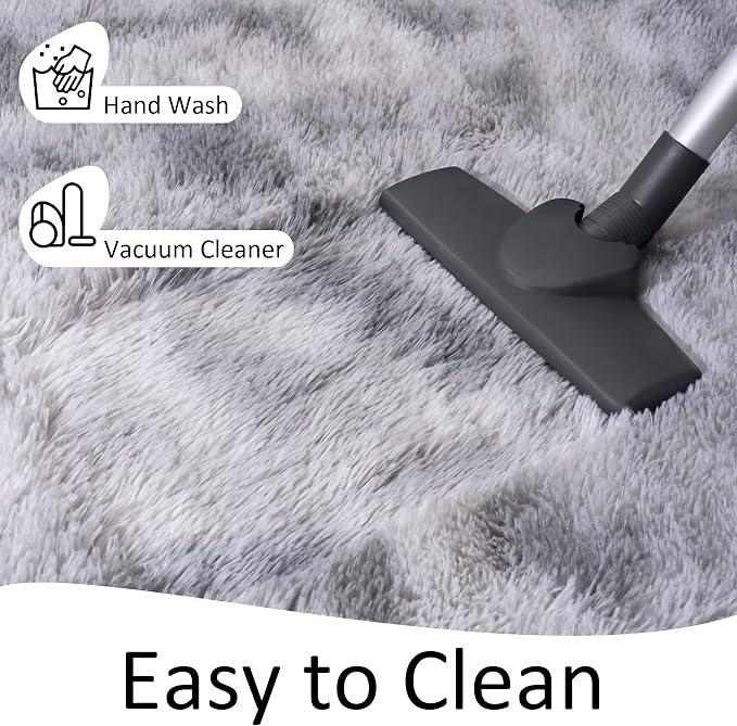Chicrug Cute Fluffy Area Rug for Girls Bedroom, 2x6 Feet Fluffy Kids Rug for - Image 8
