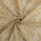 YJ YANJUN Vintage Lace Curtains 2 Panels Farmhouse Short Tan Sheer Curtains - Image 4