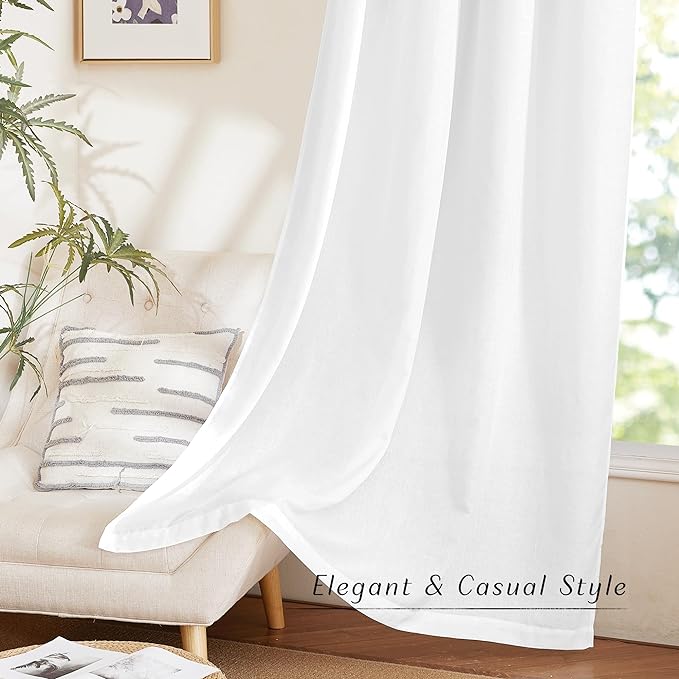 NICETOWN Linen 36 inch Curtains - Image 6