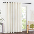 NICETOWN Thick Linen Sliding Door Curtains 84 inch Length, 100 Inch Wide by NICETOWN