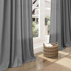 Nanspring Dark Grey Semi Sheer Curtains 72 Inches Long 2 Panels Set - Image 6