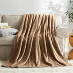 KMUSET Brown Fleece Throw Blanket - Image 3
