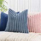 decorUhome Cozy Faux Fur Throw Pillow Covers 26x26 Set of 2 Decorative Soft - Image 8