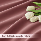 MIULEE Dusty Rose Back Tab Blackout Curtains 102 Inch Long 2 Panels Set - Image 6