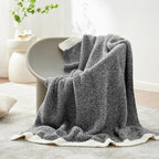 Snuggle Sac Heather Black Throw Blanket - Image 2