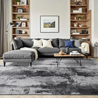 Toneed Abstract Area Rug 5x7 Modern Washable Rug Soft Non Slip Rug Low Pile - Image 2