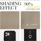 NICETOWN Taupe Blackout Curtains 120" Long - Image 5