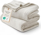 Bedsure GentleSoft Fleece Throw XL Blanket Linen by BEDSURE