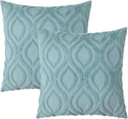 decorUhome Summer Throw Pillow Covers 22x22 Inch Set of 2, Soft Plush Faux Wool - Image 9