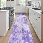 Washable Area Rugs 2'x8' Non-Slip Modern Abstract Soft - Image 2