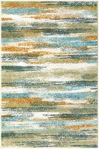 Lansny Modern Abstract 6x9 Machine Washable Living Room Rug Non-Slip Soft - Image 9