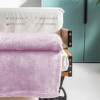 Exclusivo Mezcla Plush Fuzzy Fleece Throw Blanket Extra Large, Super Soft - Image 5