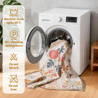 MSGKV Boho Throw Blanket for Bed 60"x80" Cotton Floral Twin Size Blanket - Image 7