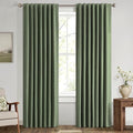 MIULEE 100% Blackout Linen Curtains by MIULEE