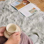 MIULEE Fluffy Rug Soft Shaggy Faux Fur Area Rug Luxury Plush Sheepskin Carpet - Image 3