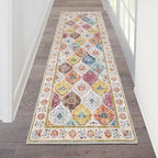 HEBE Hallway Runner Rug 2'x6' Washable Vintage Distressed Area Rugs Non Slip by HEBE