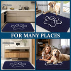OLANLY Dog Door Mat for Muddy Paws 70x24, Paw Print Design, Absorbs Moisture - Image 8