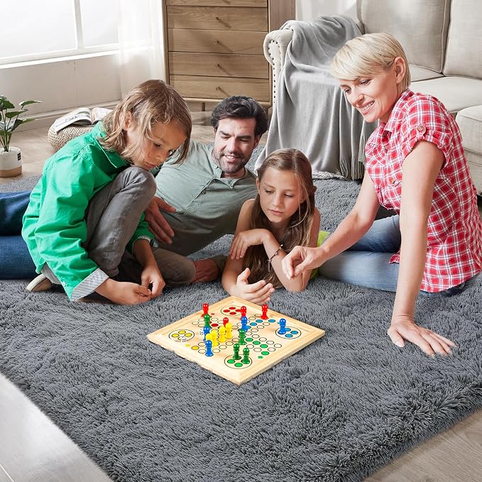 Shag Area Rugs for Bedroom Living Room, 8X10 Ultra Soft Fluffy Area Rugs for - Image 2
