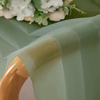 Simplebrand Sage Green Sheer Curtains 96 Inches Long, Light Filtering Rod - Image 8