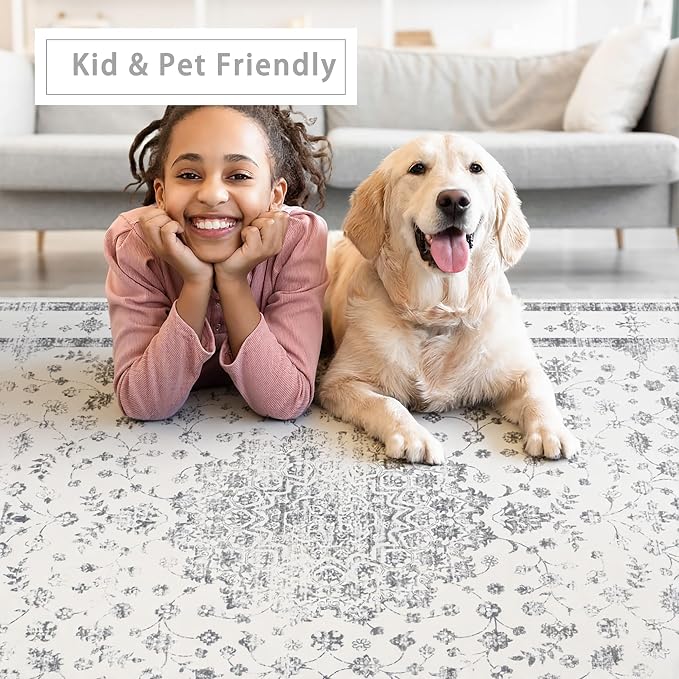 Washable Rugs 8x10 Area Rugs for Living Room, Rugs for Bedroom, Large Carpets - Image 6